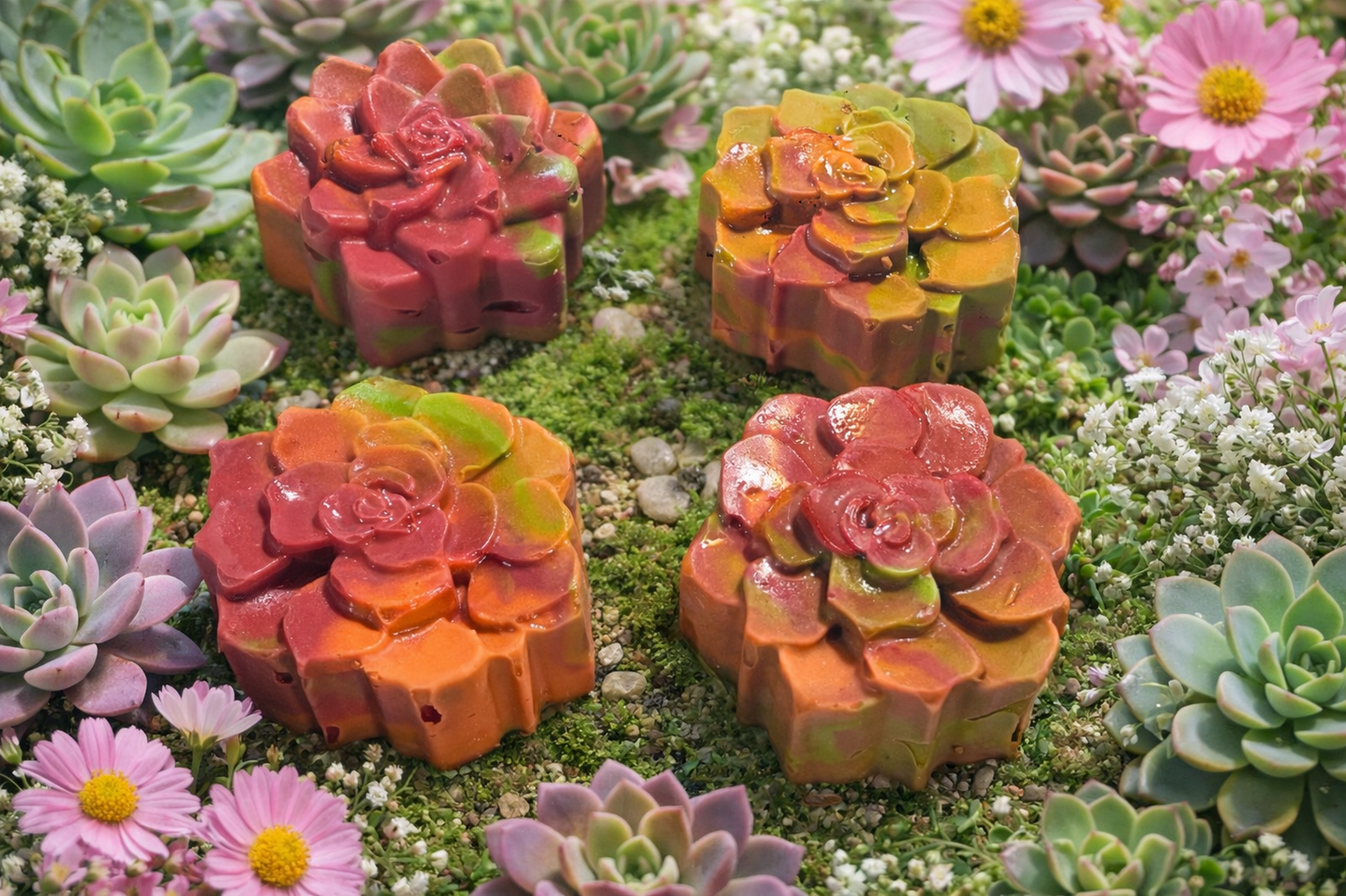 Succulents Goat Milk & Tallow Soap Bar – Fresh Botanical Artisan Bar