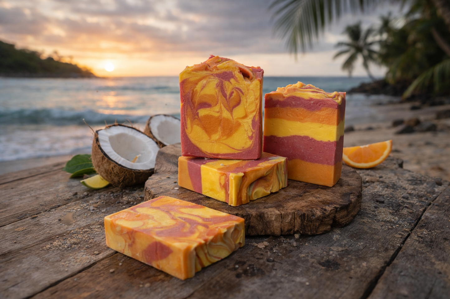 Tropical Punch Goat Milk Soap Bar – Mandarin, Pineapple & Coconut