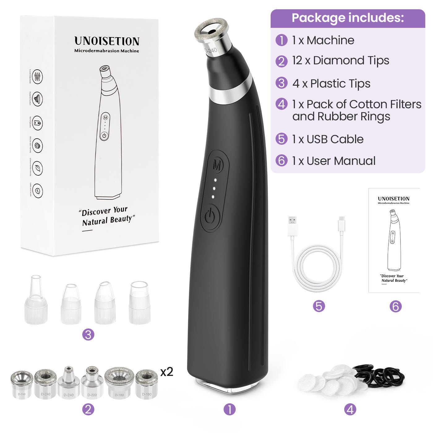 Shape Tactics 12-Tip Portable Diamond Microdermabrasion Kit