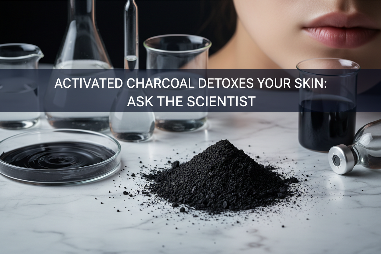 Activated Charcoal Detoxes Your Skin: Ask The Scientist — The Black Mask Craze, Scientifically Audited