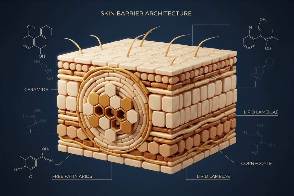 Ceramides & Skin Decoded: The Lipid Molecules Your Skin Barrier Cannot Function Without — And the Complete Science of Barrier Repair