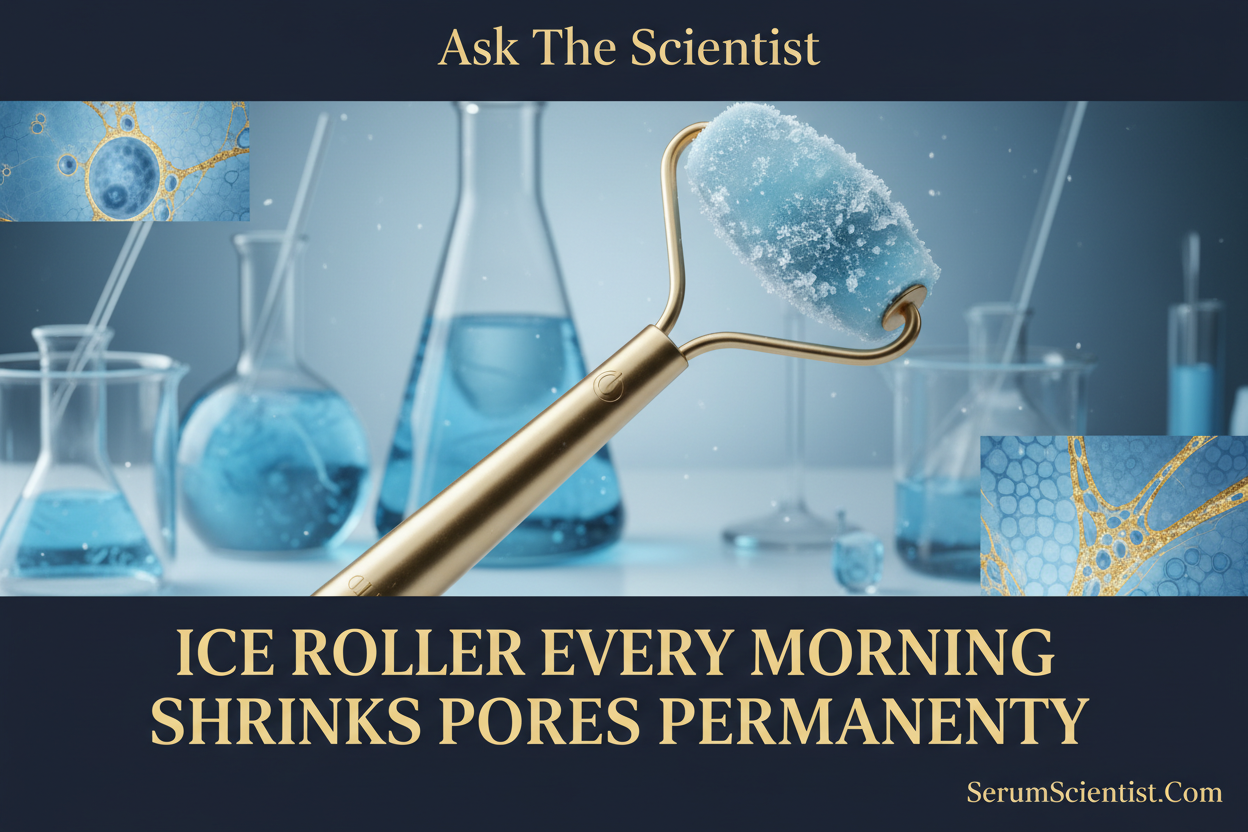 Ice Roller Every Morning Shrinks Pores Permanently: Ask The Scientist — The Cryotherapy Pore Claim