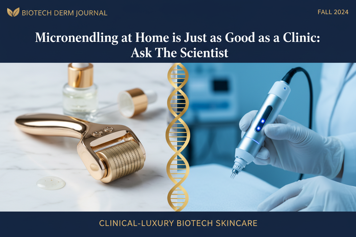 Microneedling at Home is Just as Good as a Clinic: Ask The Scientist — Derma-Roller vs. Professional Microneedling, Honestly Compared