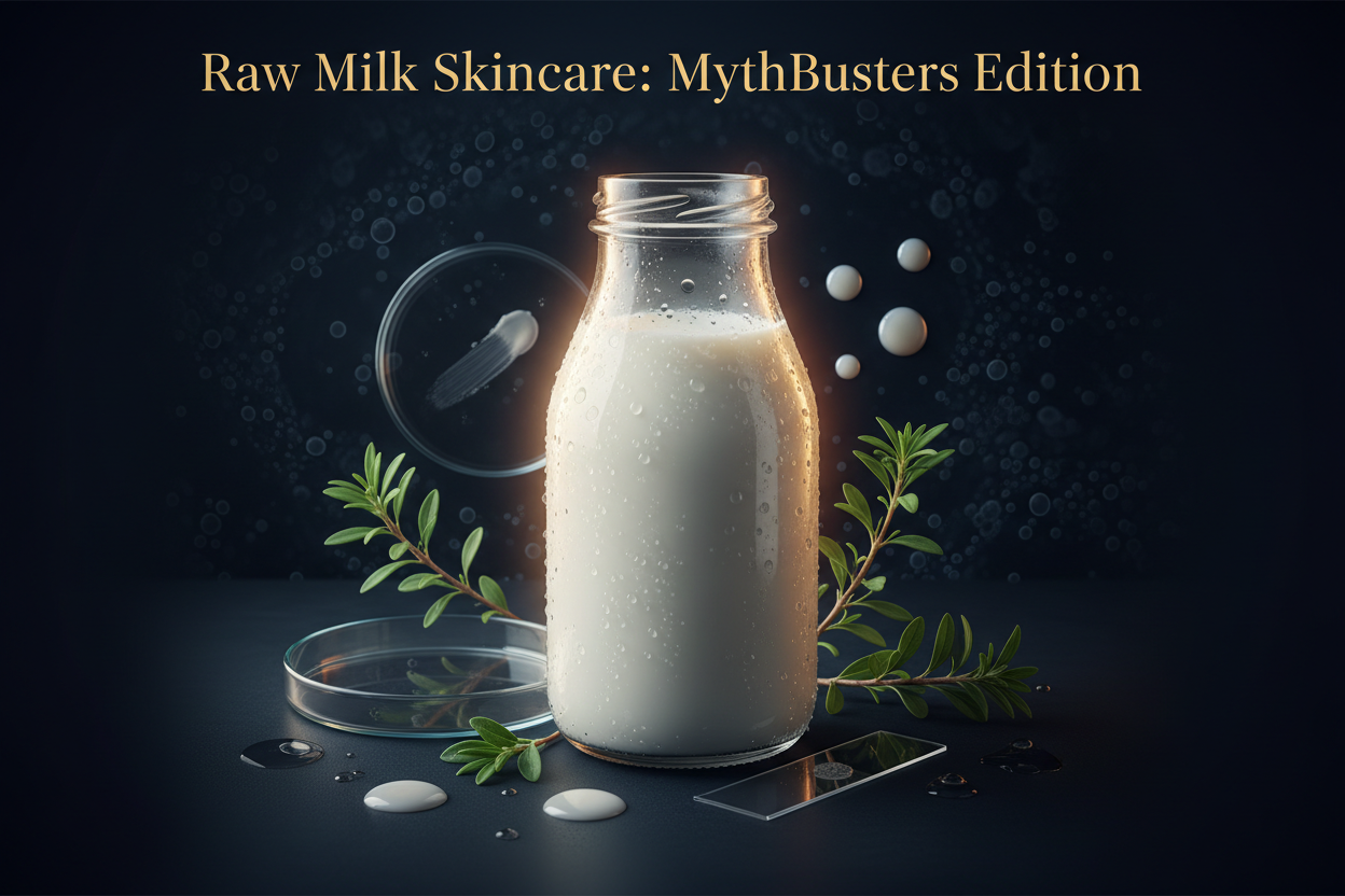 Raw Milk Skincare: MythBusters Edition — We Test Every Claim TikTok Is Making About Washing Your Face with Unpasteurised Milk