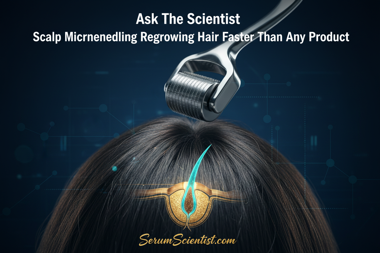 Scalp Microneedling Regrowing Hair Faster Than Any Product: Ask The Scientist — Is Rolling a Derma Roller on Your Scalp the Hair Loss Hack That Actually Works?