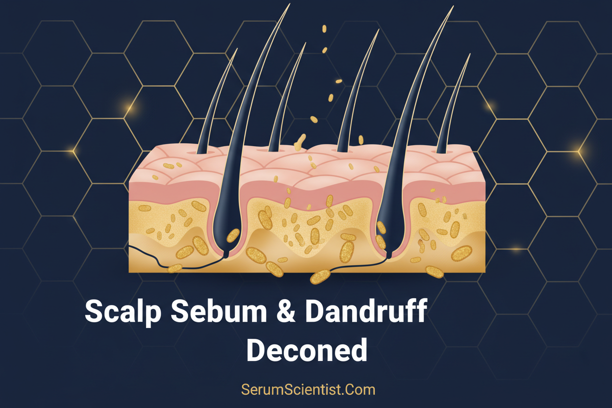 Scalp Sebum & Dandruff Decoded: The Biology of Flaking, Oily Roots & the Malassezia Connection