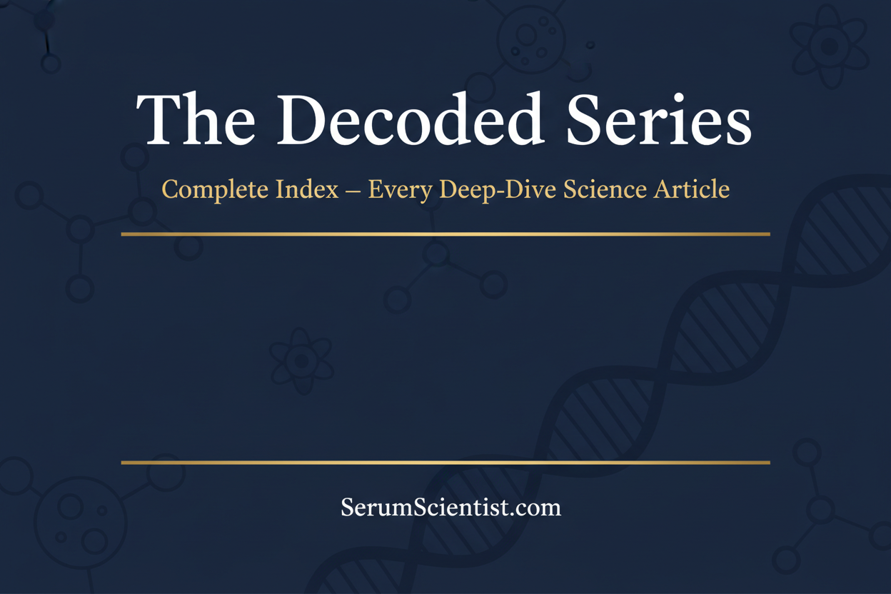 The Decoded Series: Complete Index — Every Deep-Dive Science Article on SerumScientist.com