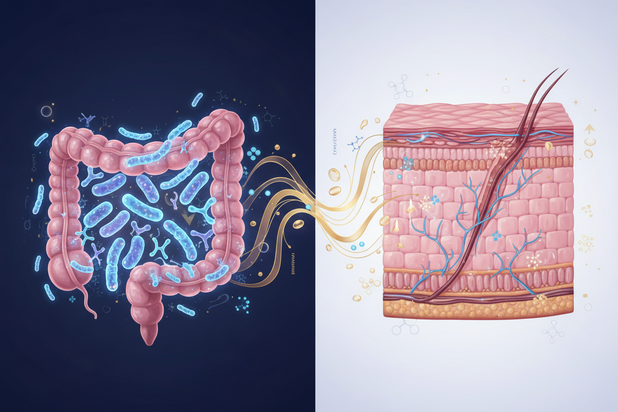 The Gut-Skin Axis Decoded: How Your Microbiome Controls Your Complexion, Your Inflammation, and Your Biological Age