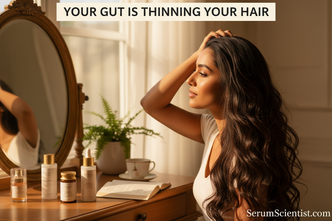 The Hair-Gut Axis: How Gut Dysbiosis Directly Drives Hair Loss — And the Microbiome Protocol to Reverse It