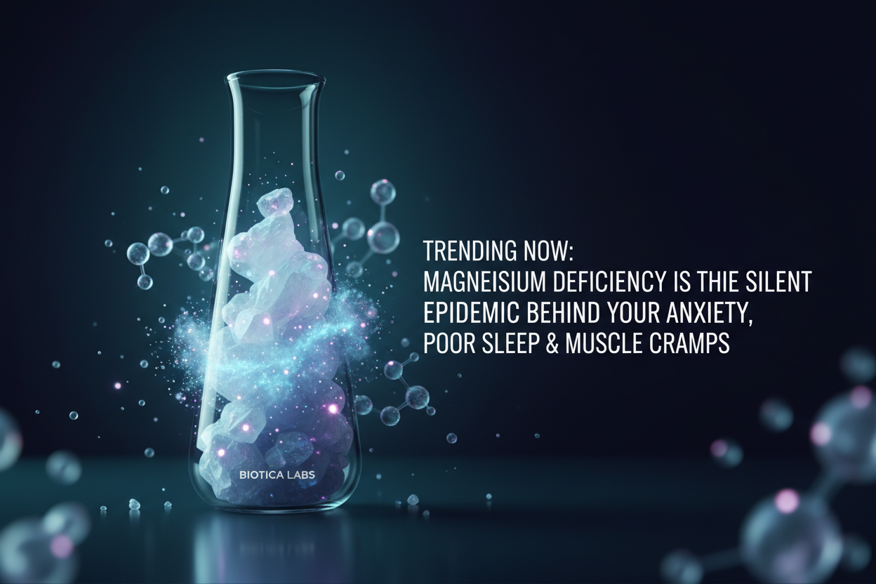 Trending Now: Magnesium Deficiency Is the Silent Epidemic Behind Your Anxiety, Poor Sleep & Muscle Cramps