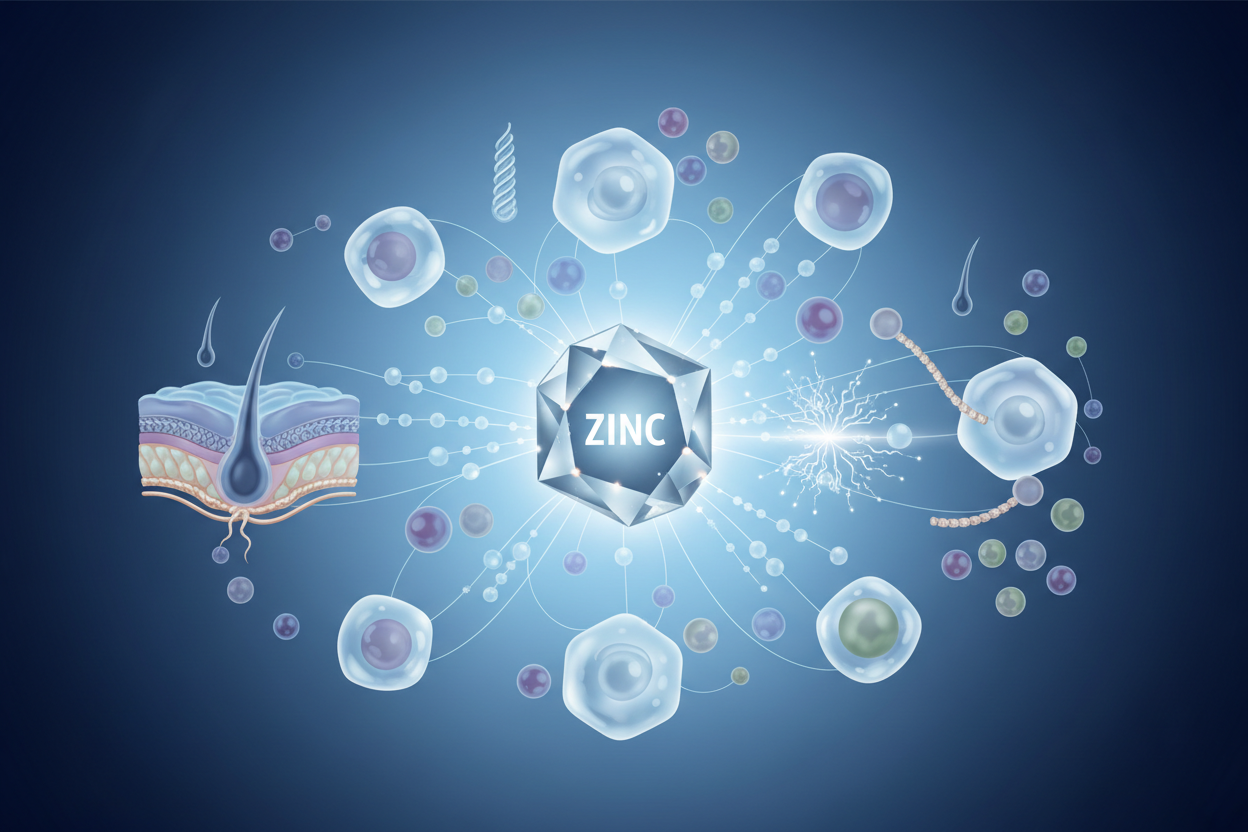 Zinc & Skin Decoded: The Essential Mineral Your Skin, Hair, and Immune System Can’t Function Without