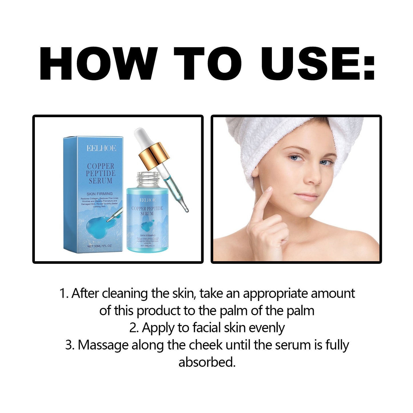 Copper Peptide Serum — Fade Fine Lines, Firm & Brighten Skin