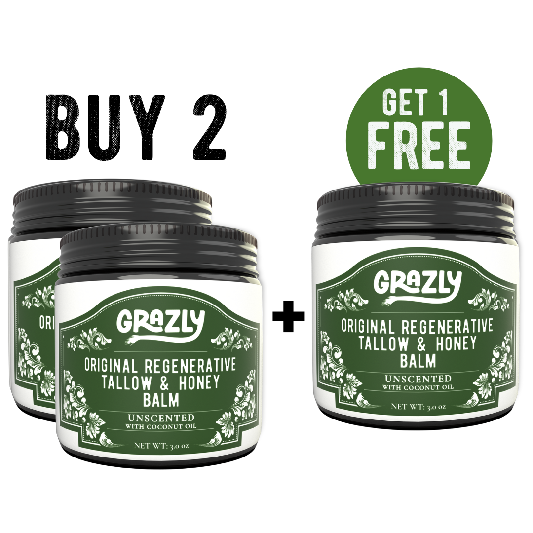 Original Tallow & Manuka Honey Balm – Heavy Repair Moisturizer for Dry Skin