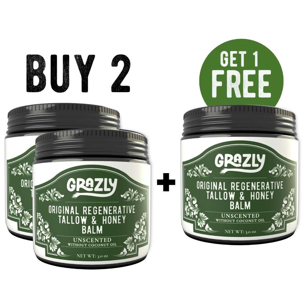 Original Tallow & Manuka Honey Balm – Heavy Repair Moisturizer for Dry Skin