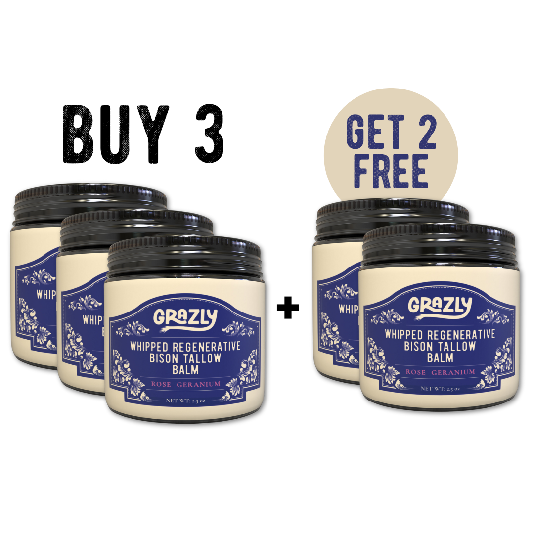 Whipped Bison Tallow & Manuka Honey Moisturizing Balm – Regenerative Skin Nourishment