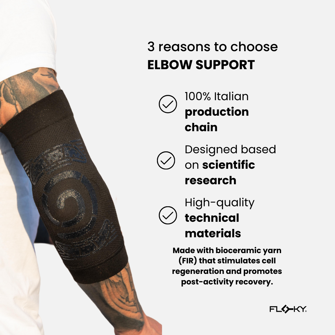 Floky ELBOW Biomechanical Elbow Brace — Epicondylitis Prevention & Post-Activity Recovery