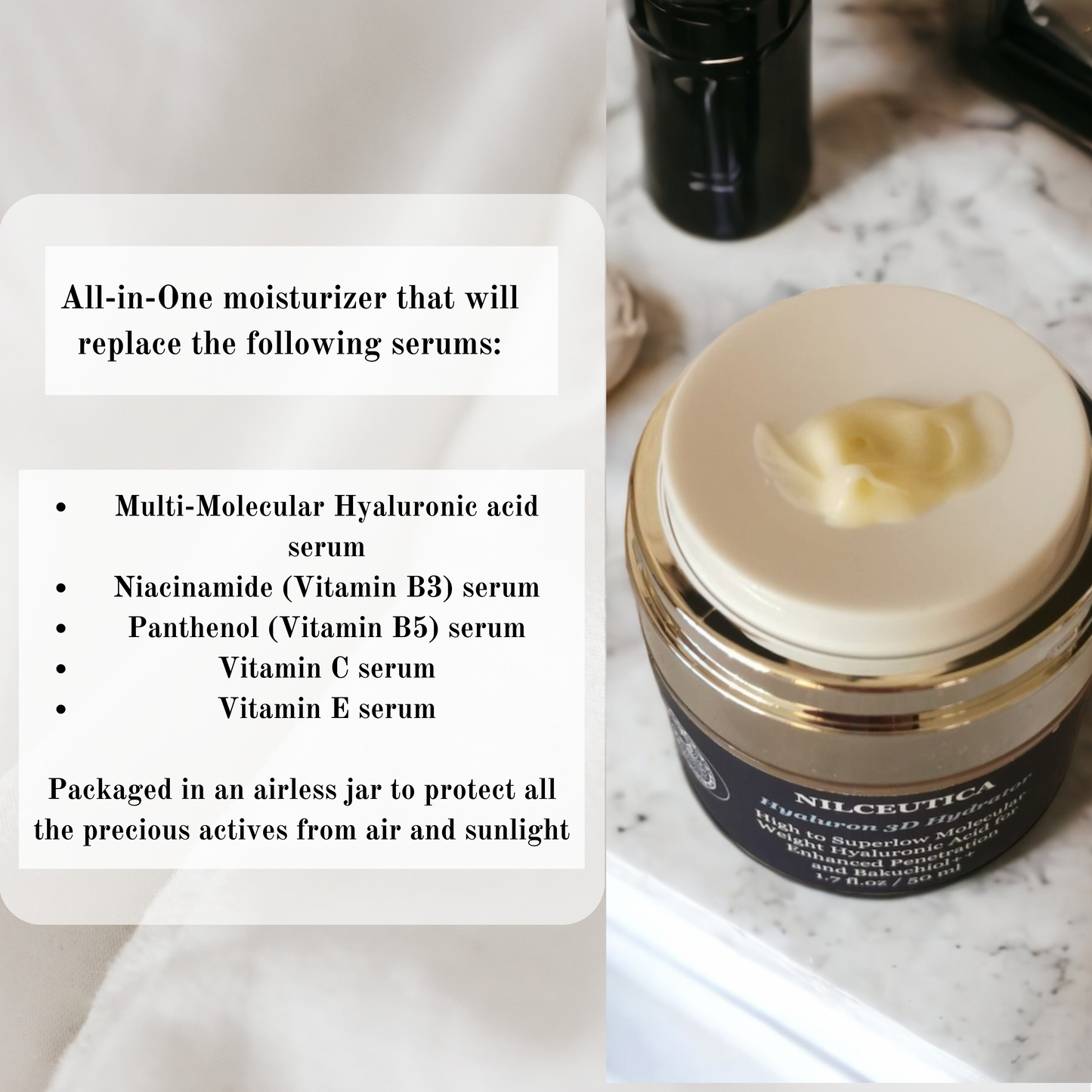 Hyaluron 3D Hydrator Multi Lamellar Face & Neck Cream-Serum