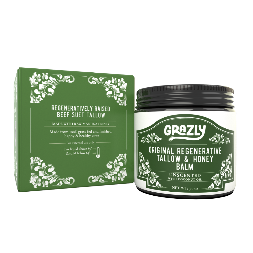 Original Tallow & Manuka Honey Balm – Heavy Repair Moisturizer for Dry Skin