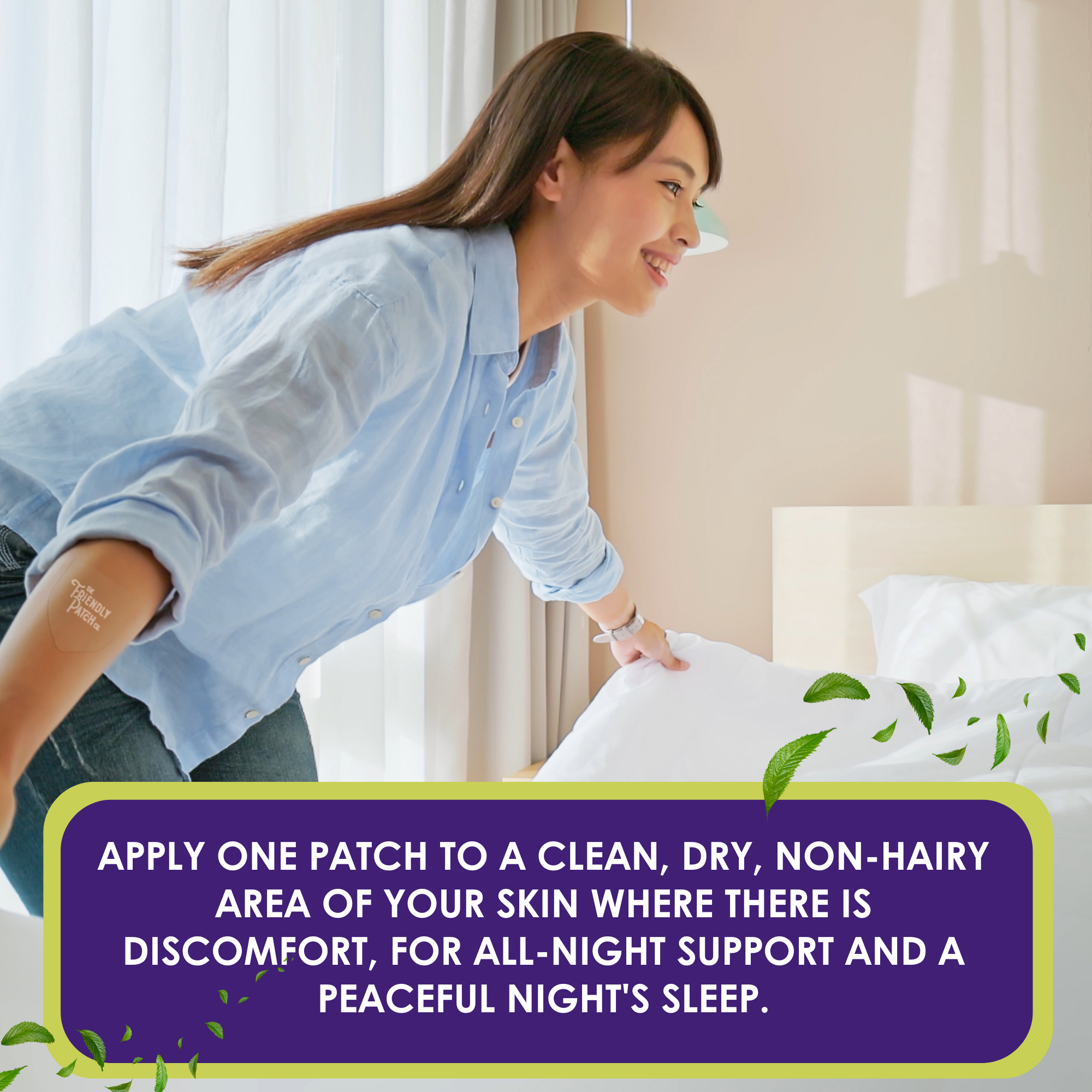 Relief Night Patches: Arnica & Melatonin for Deep Sleep - 8 Pack