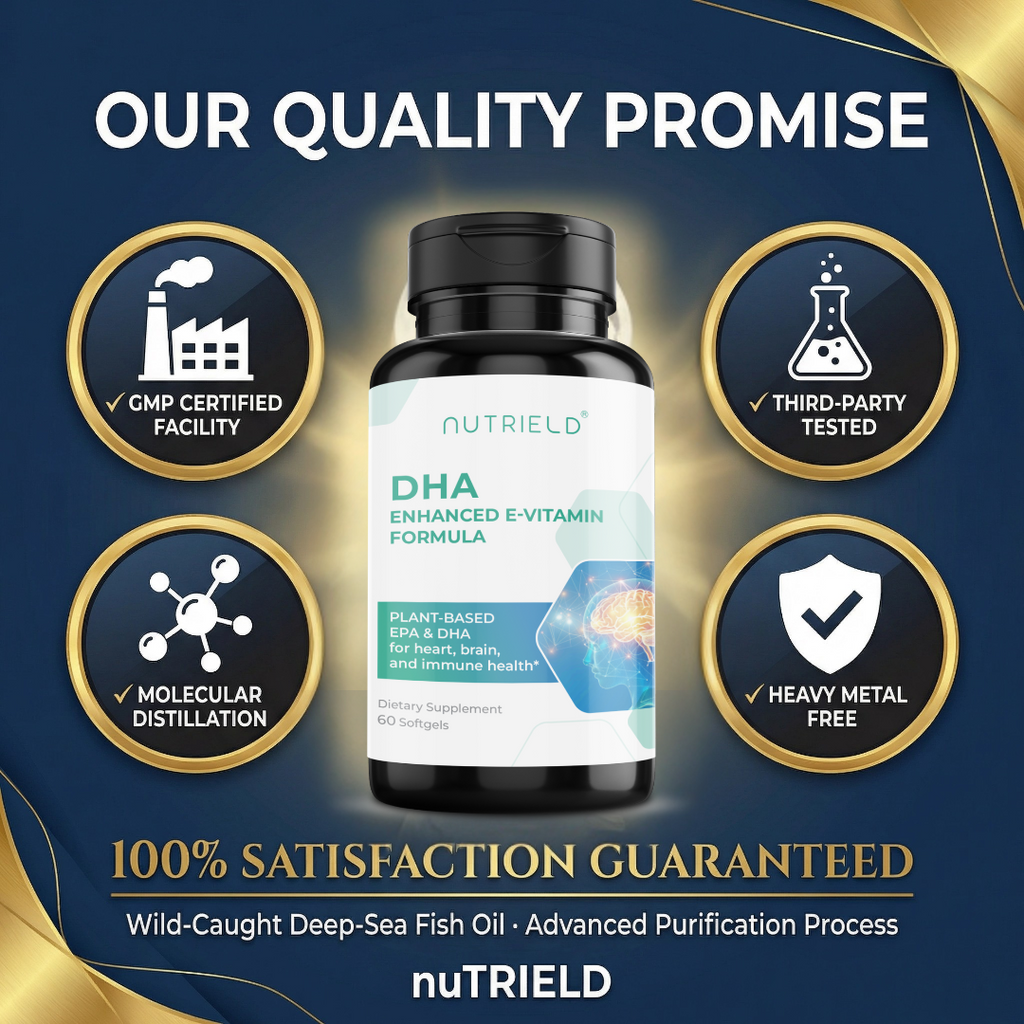 nuTRIELD DHA/EPA Omega-3 — Wild Deep-Sea Fish Oil with Antioxidant Complex