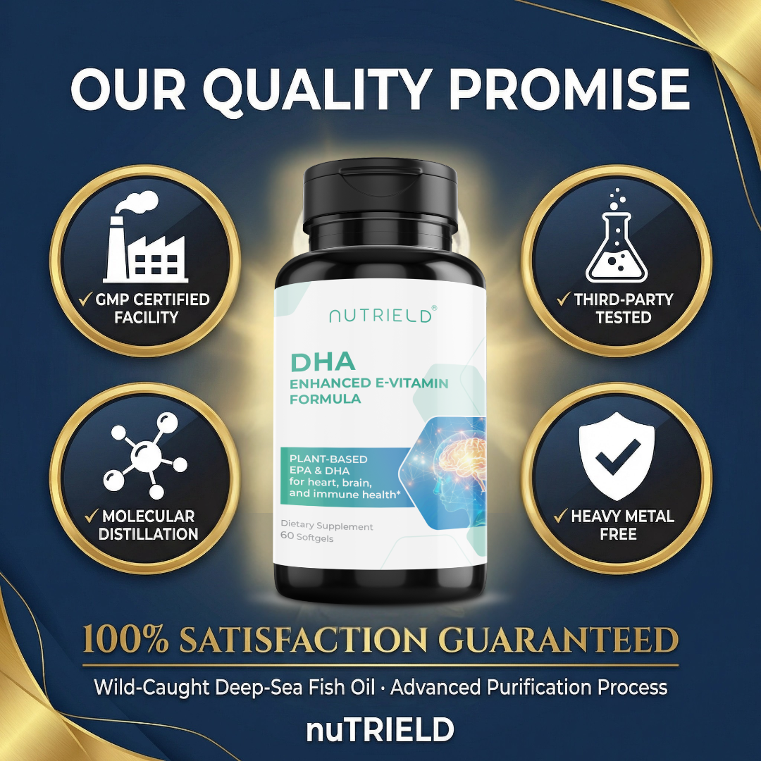 nuTRIELD DHA/EPA Omega-3 — Wild Deep-Sea Fish Oil with Antioxidant Complex