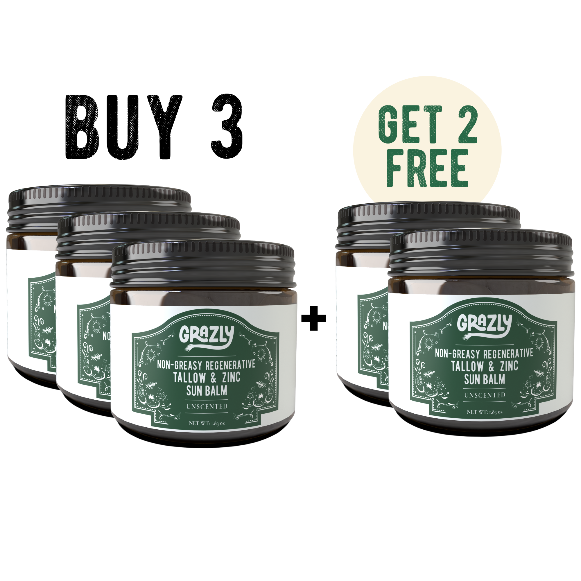 Regenerative Tallow & Zinc Sun Balm – Non-Toxic Mineral SPF 30