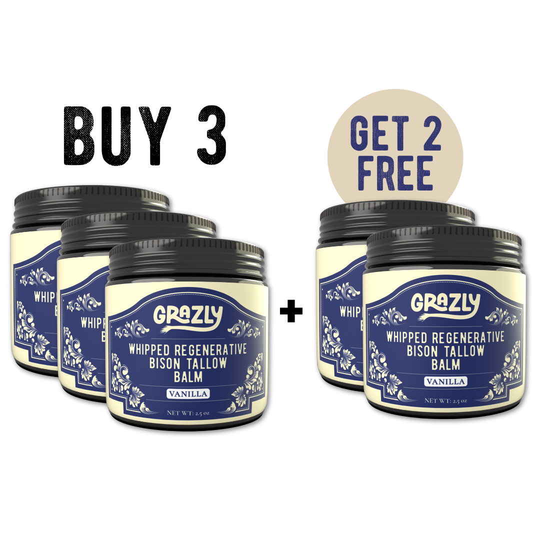 Whipped Bison Tallow & Manuka Honey Moisturizing Balm – Regenerative Skin Nourishment