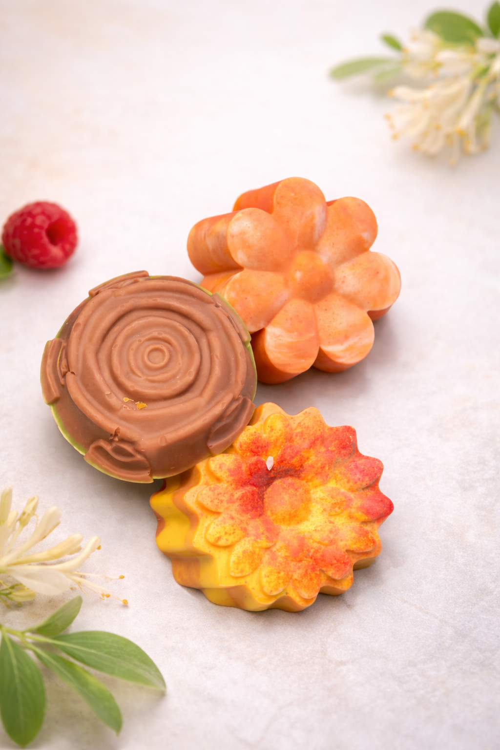 Flower Soaps – Molded Goat Milk & Tallow Soap Bars in 6 Scents