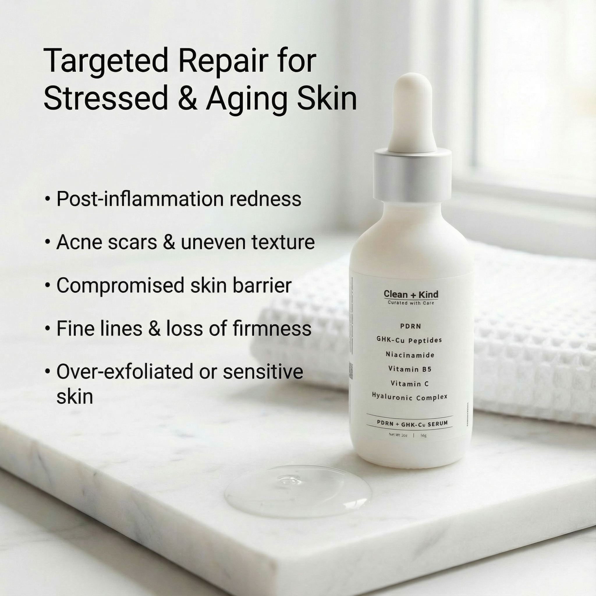 PDRN + GHK-Cu Anti-Aging Serum – Salmon DNA & Copper Peptide Complex