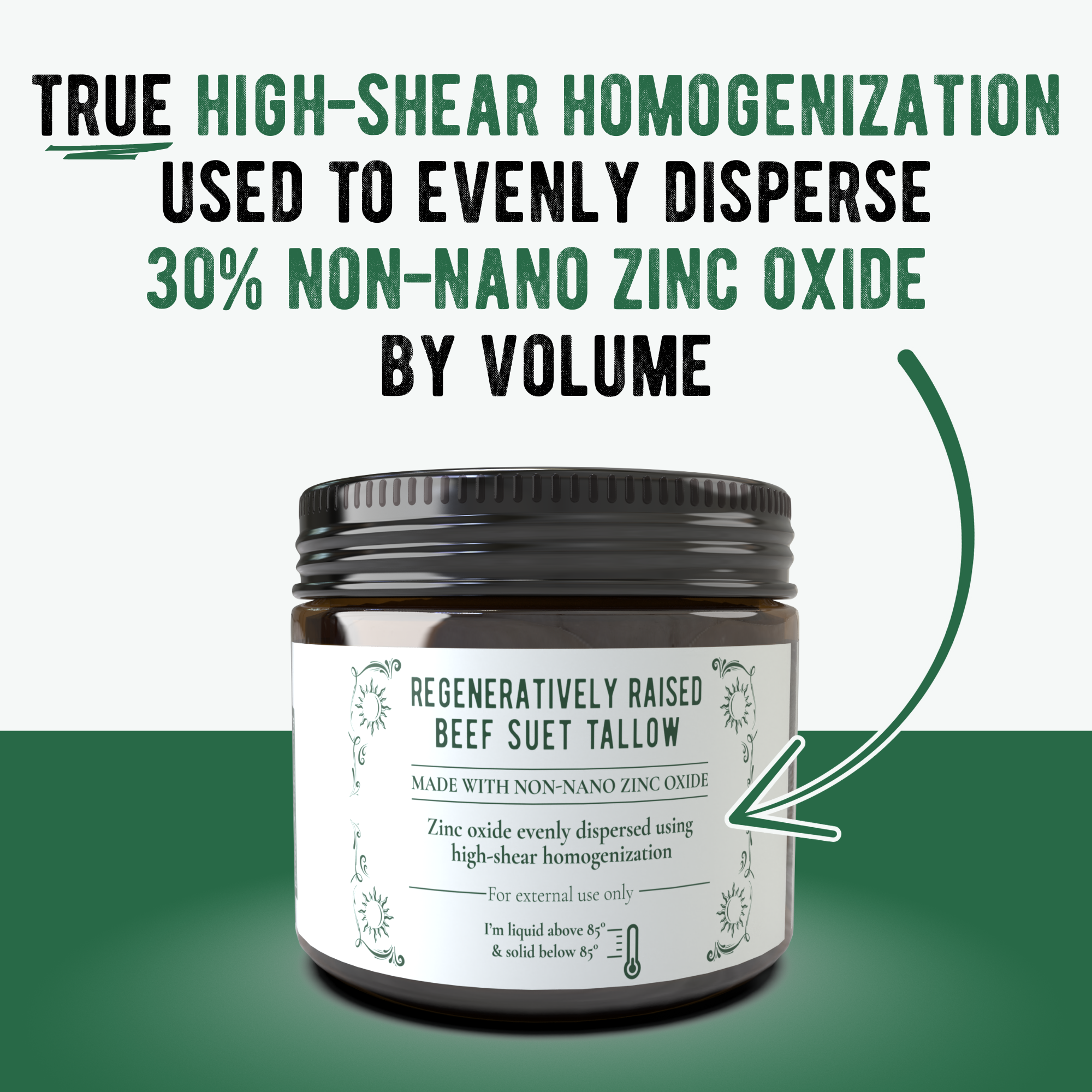 Regenerative Tallow & Zinc Sun Balm – Non-Toxic Mineral SPF 30