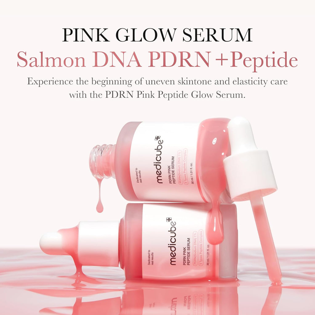 Medicube PDRN Pink Peptide Serum – 10,000 ppm Salmon DNA Ampoule