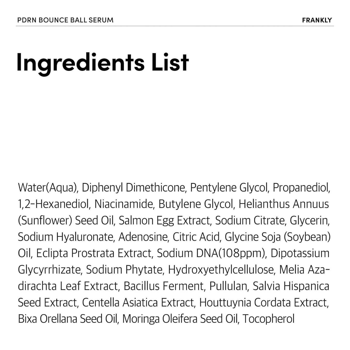 Frankly PDRN Bounce Ball Serum – Salmon DNA Cell Renewal Serum