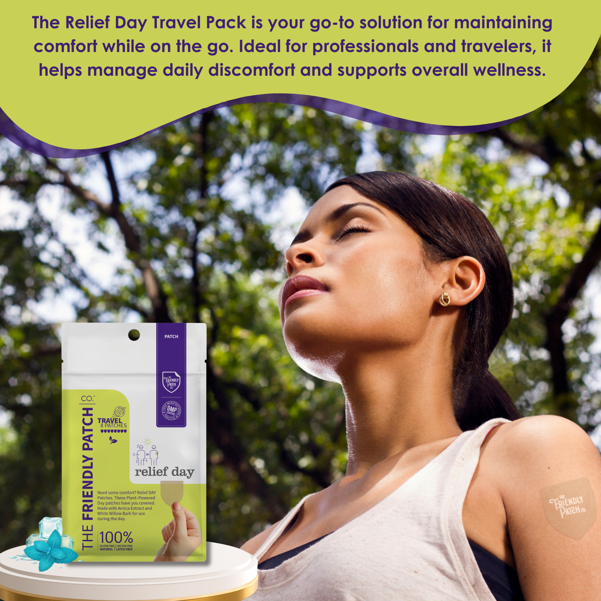 Relief Day Patches: Sustained Arnica & Willow Bark Patches - 8 pack