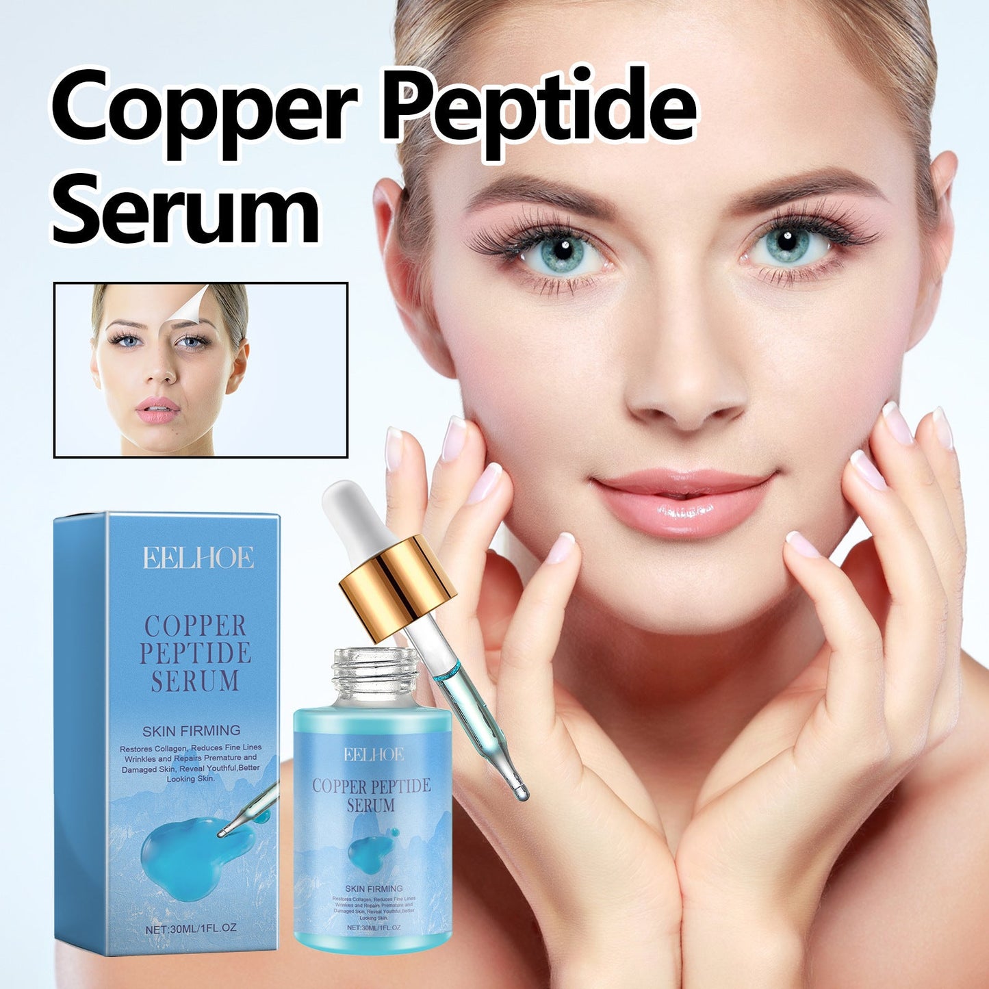 Copper Peptide Serum — Fade Fine Lines, Firm & Brighten Skin