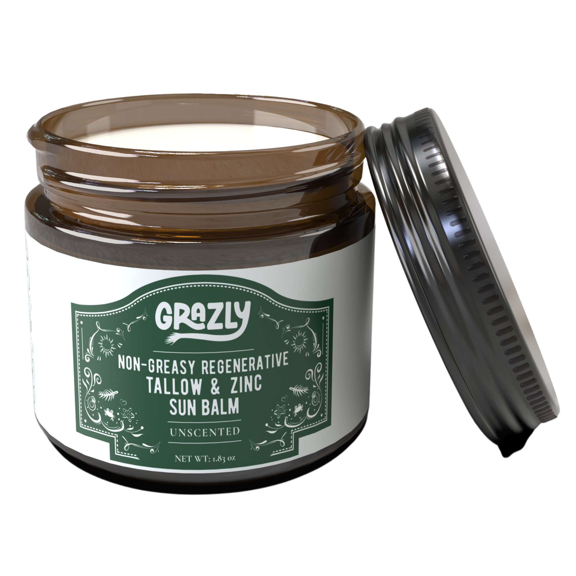 Regenerative Tallow & Zinc Sun Balm – Non-Toxic Mineral SPF 30