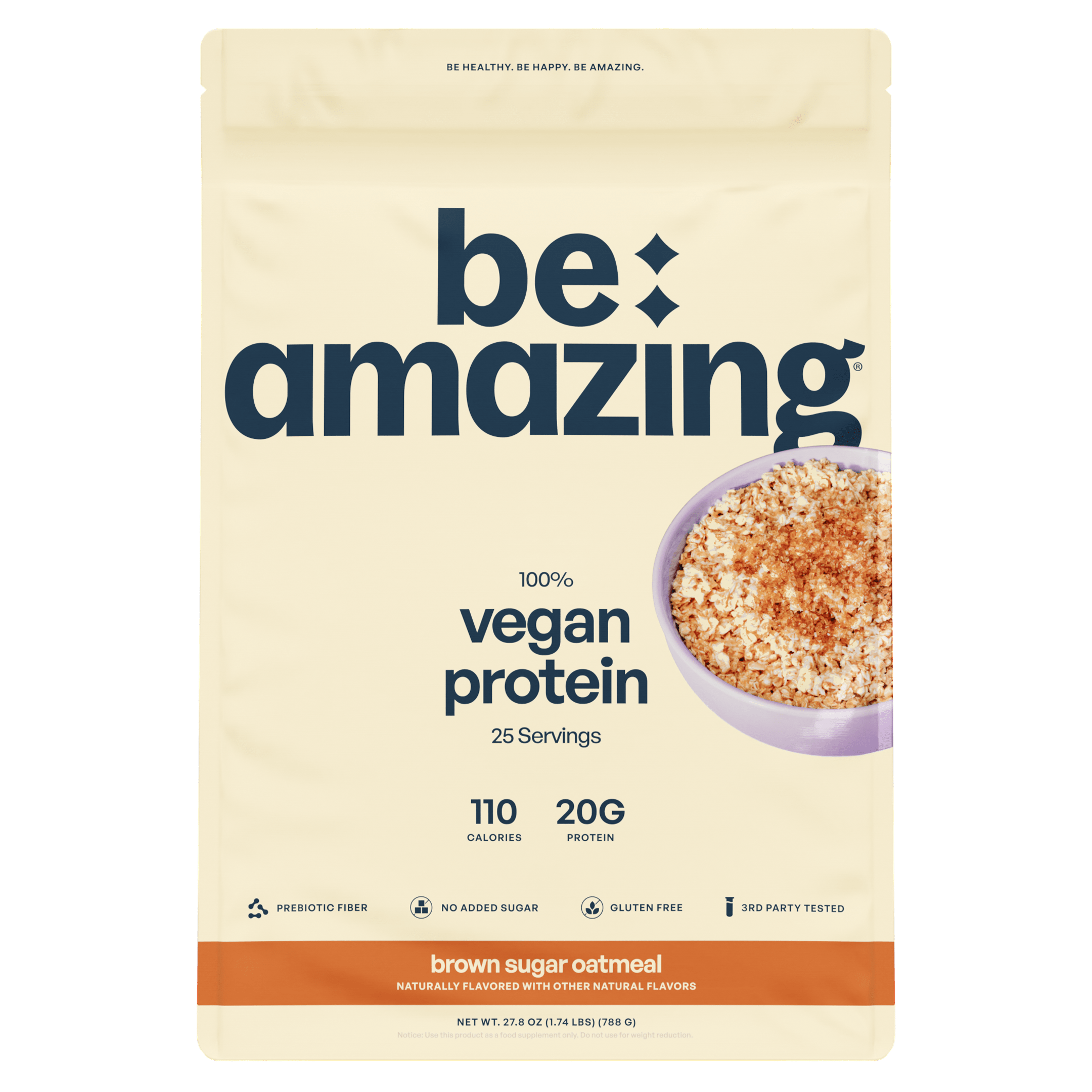 Be Amazing Vegan Protein — Micronutrient-Rich Plant Protein with Digestive Enzymes
