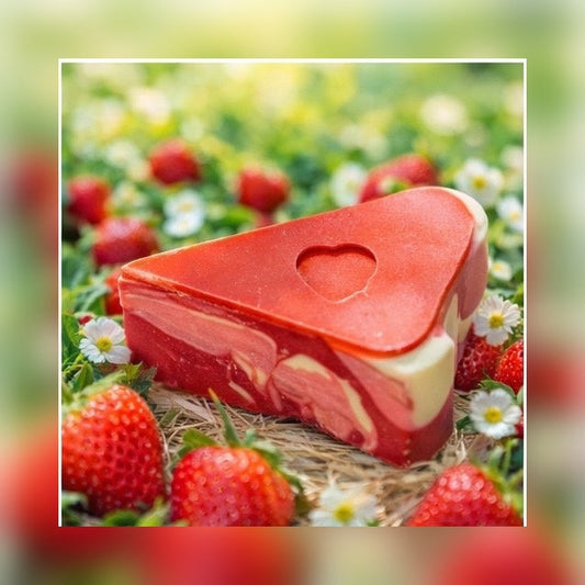 Strawberry Fields Goat Milk & Tallow Soap Bar – True-to-Life Fresh Strawberry