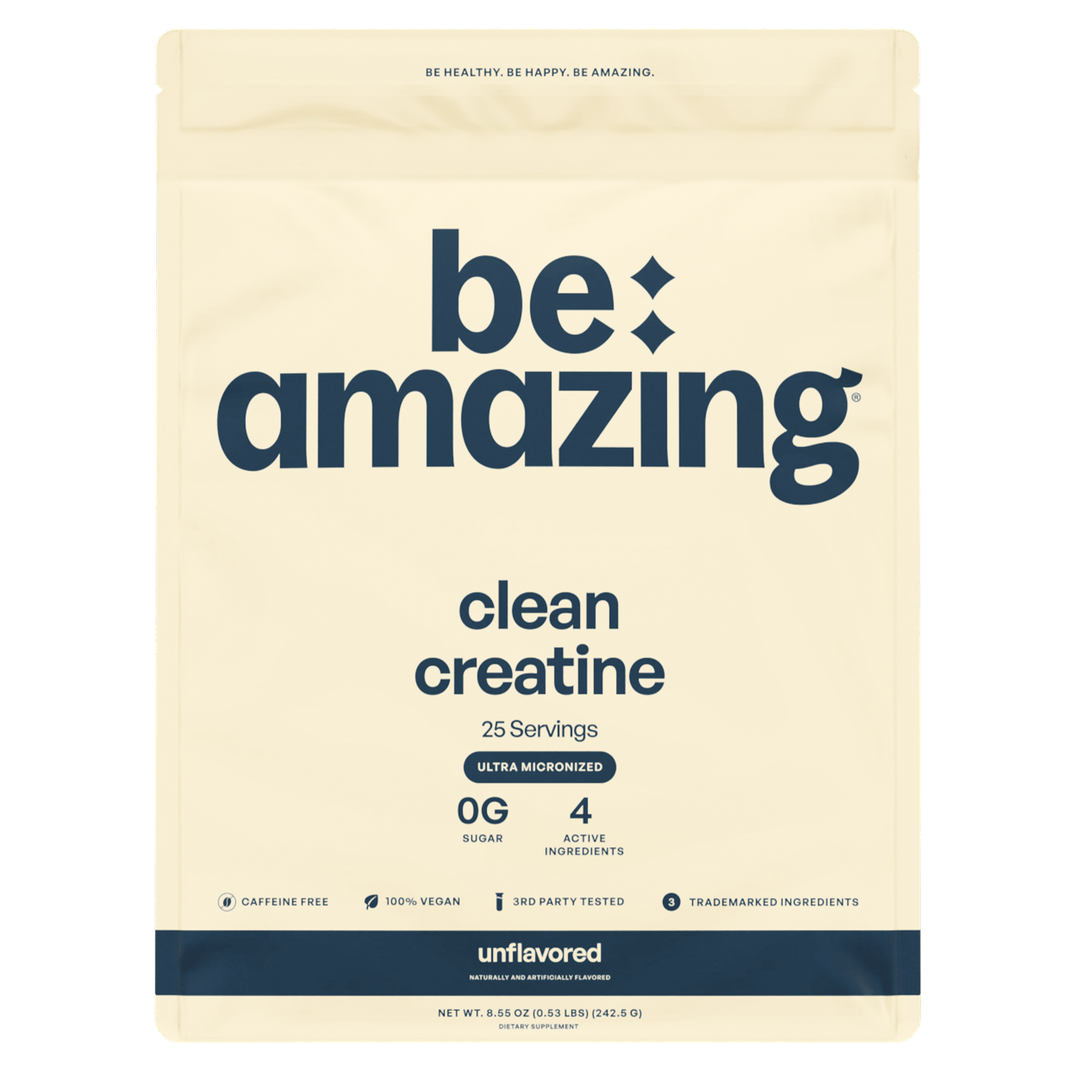 Be Amazing Clean Creatine — Pure Creatine Monohydrate for Strength & Recovery