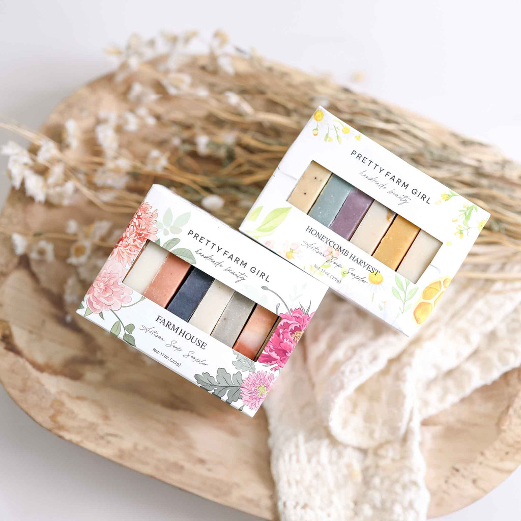 Complete Soap Sampler Set – 16 Sample-Size Tallow & Goat Milk Soap Bars