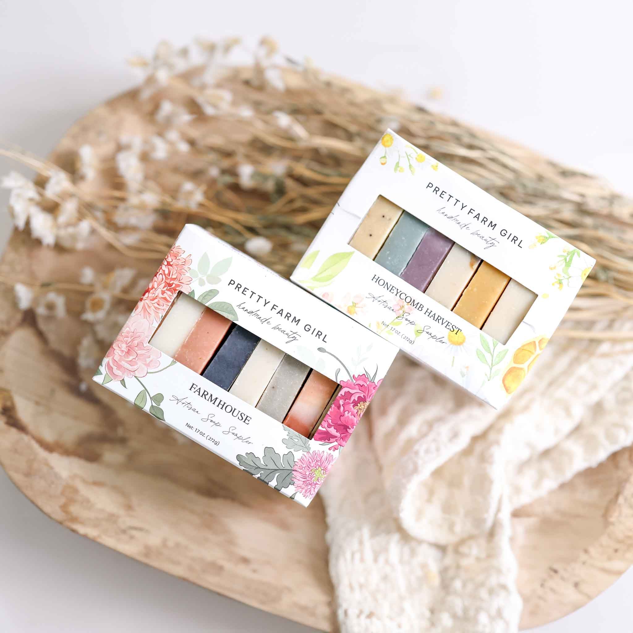 Complete Soap Sampler Set – 16 Sample-Size Tallow & Goat Milk Soap Bars