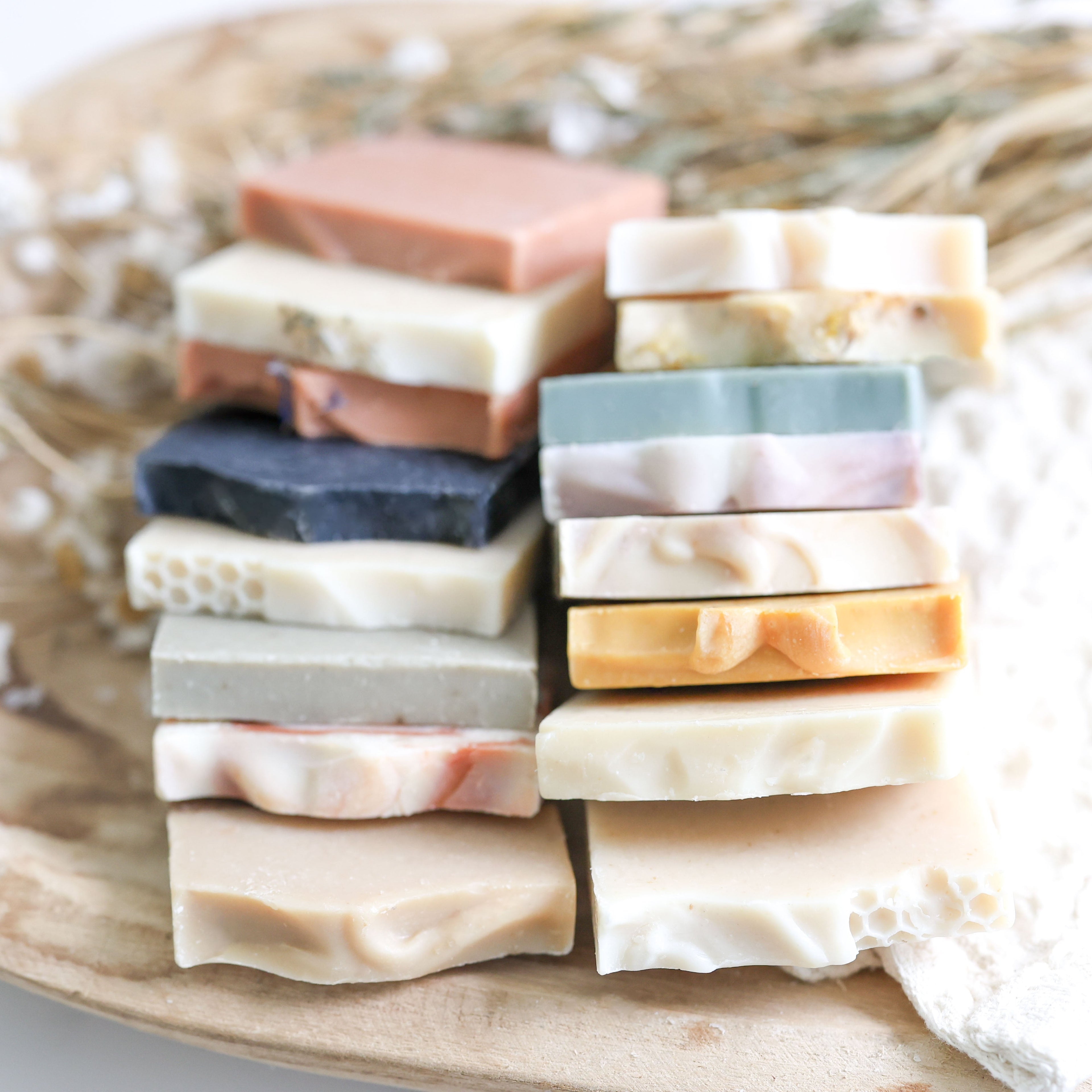 Complete Soap Sampler Set – 16 Sample-Size Tallow & Goat Milk Soap Bars