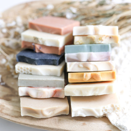 Complete Soap Sampler Set – 16 Sample-Size Tallow & Goat Milk Soap Bars