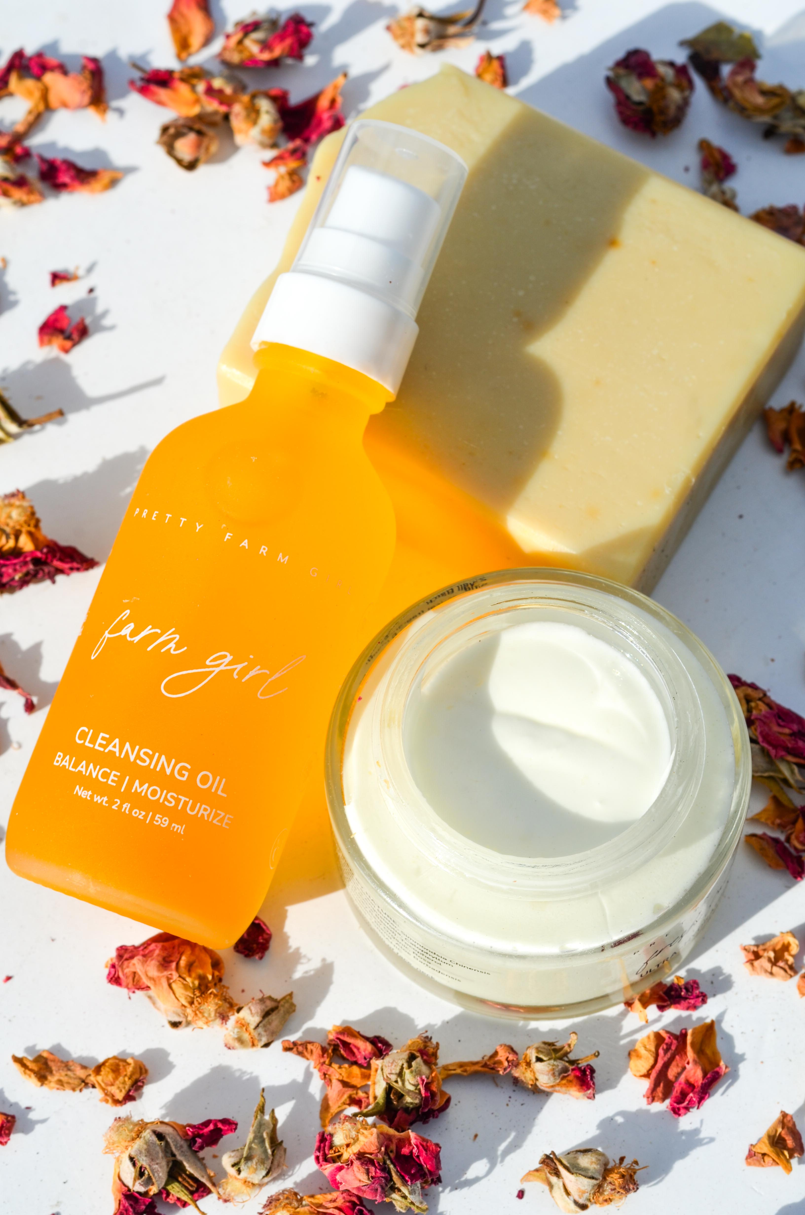 Double Cleansing Kit: Anti-Aging – Tallow Soap Bar, Cleansing Oil & Face Cream