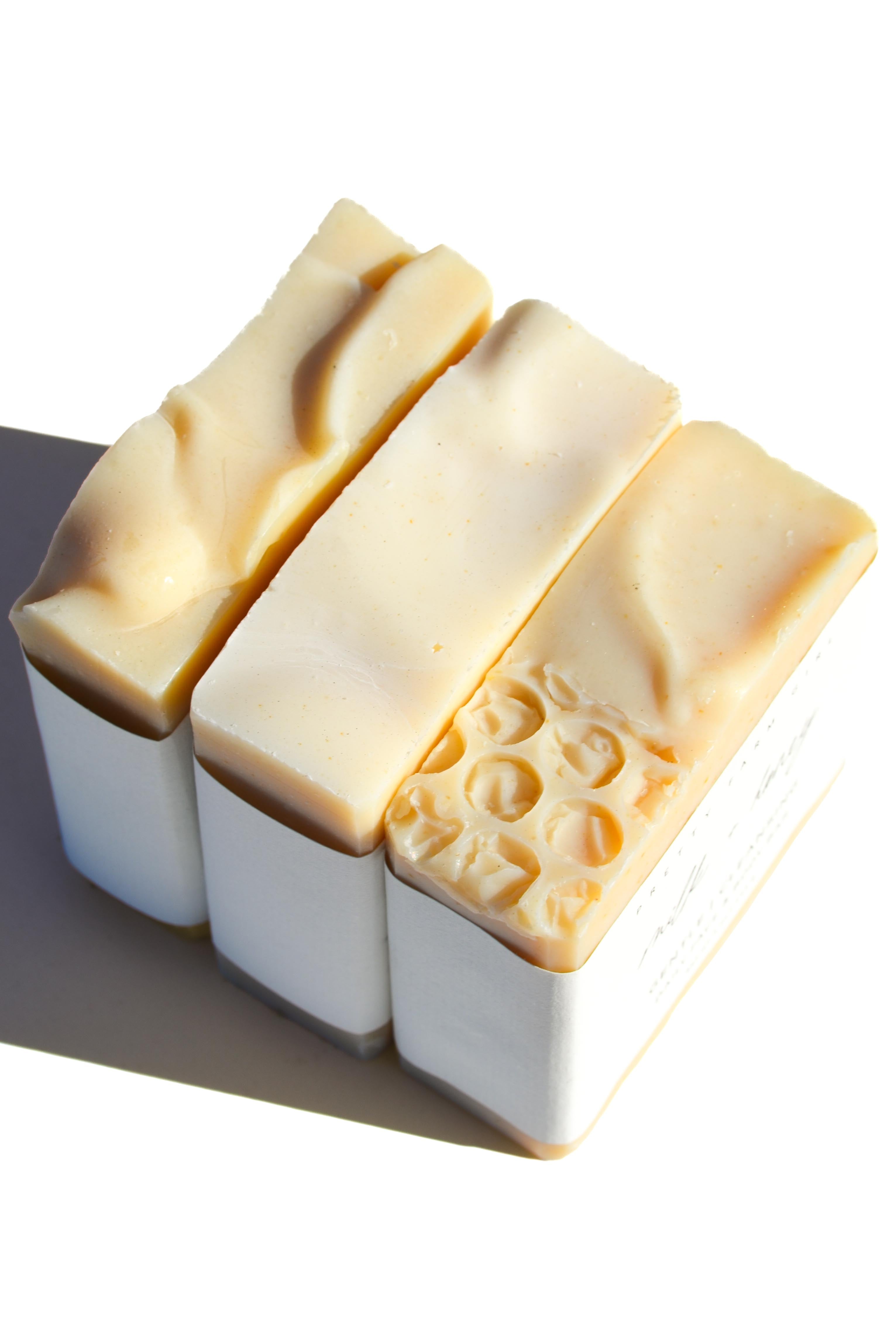 Fragrance Free Tallow & Goat Milk Soap Bar Trio – 3-Bar Sensitive Skin Set