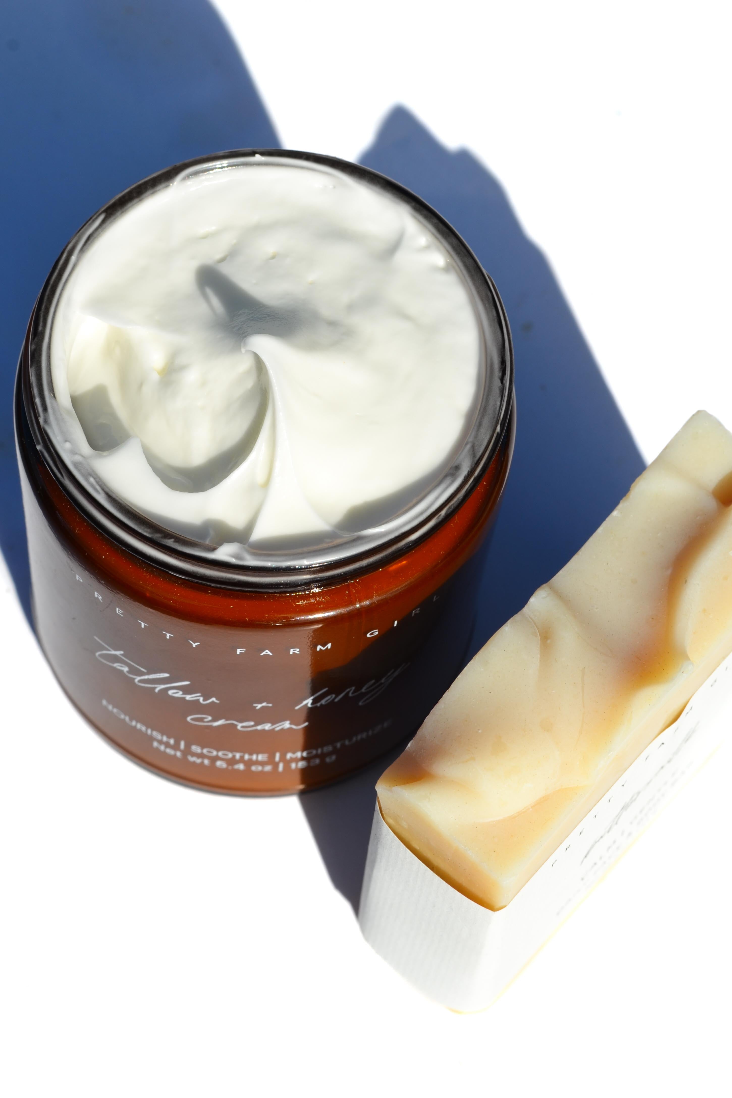 Gentle Care Duo for Mom + Baby – Fragrance Free Tallow Body Butter & Soap