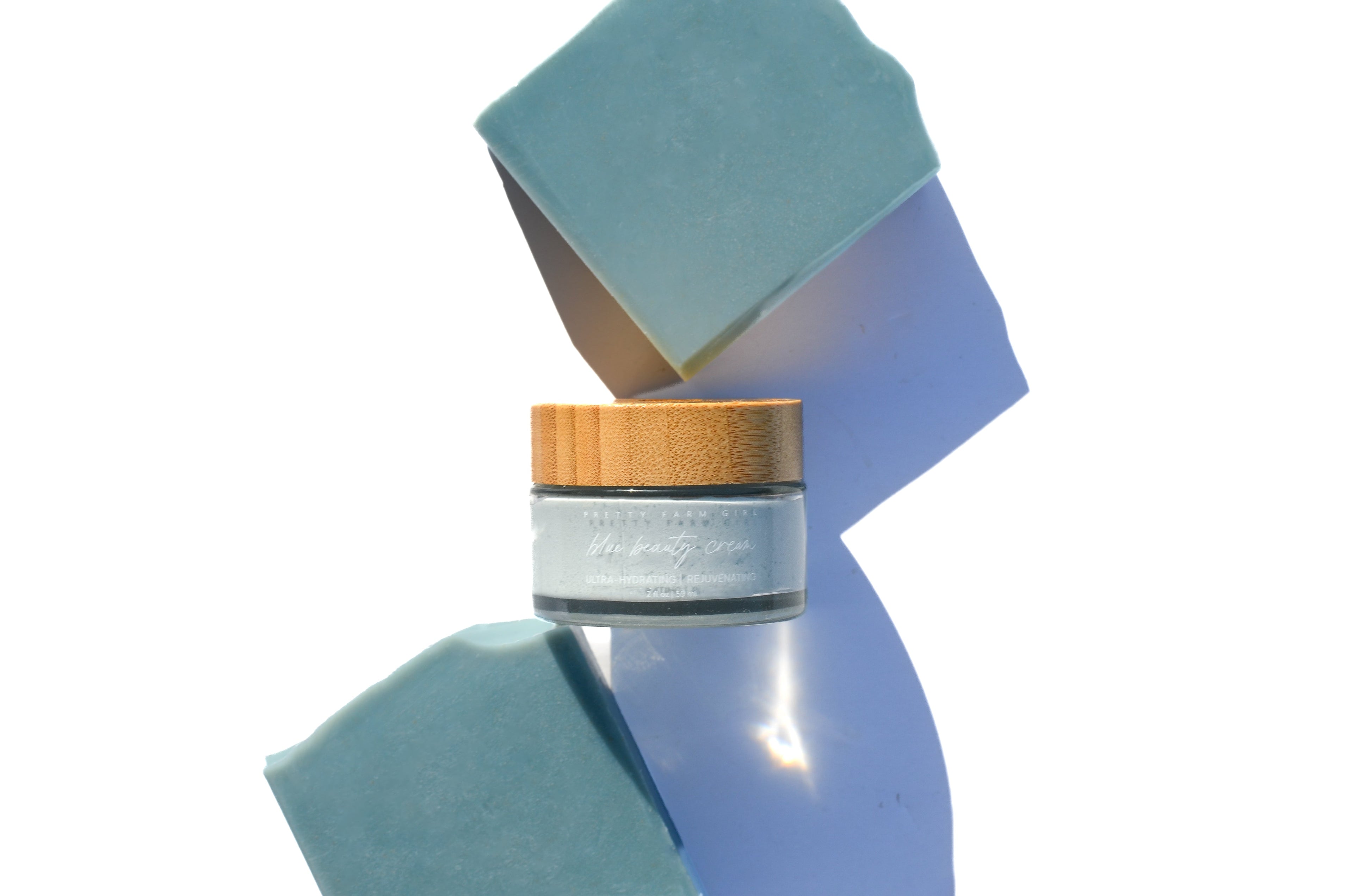 Blue Beauty Cream Facial Bar – Blue Tansy Tallow & Goat Milk Cleansing Bar