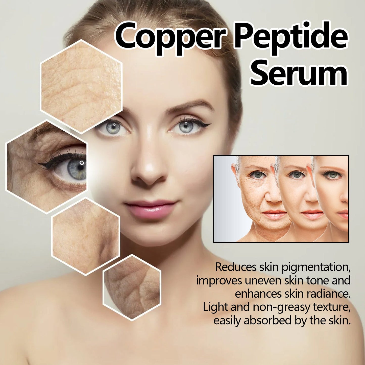Copper Peptide Serum — Fade Fine Lines, Firm & Brighten Skin