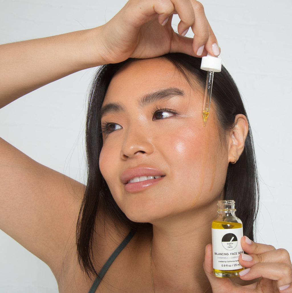 Blue Chamomile & Carrot Seed Face Serum Oil – Organic Botanical Blend