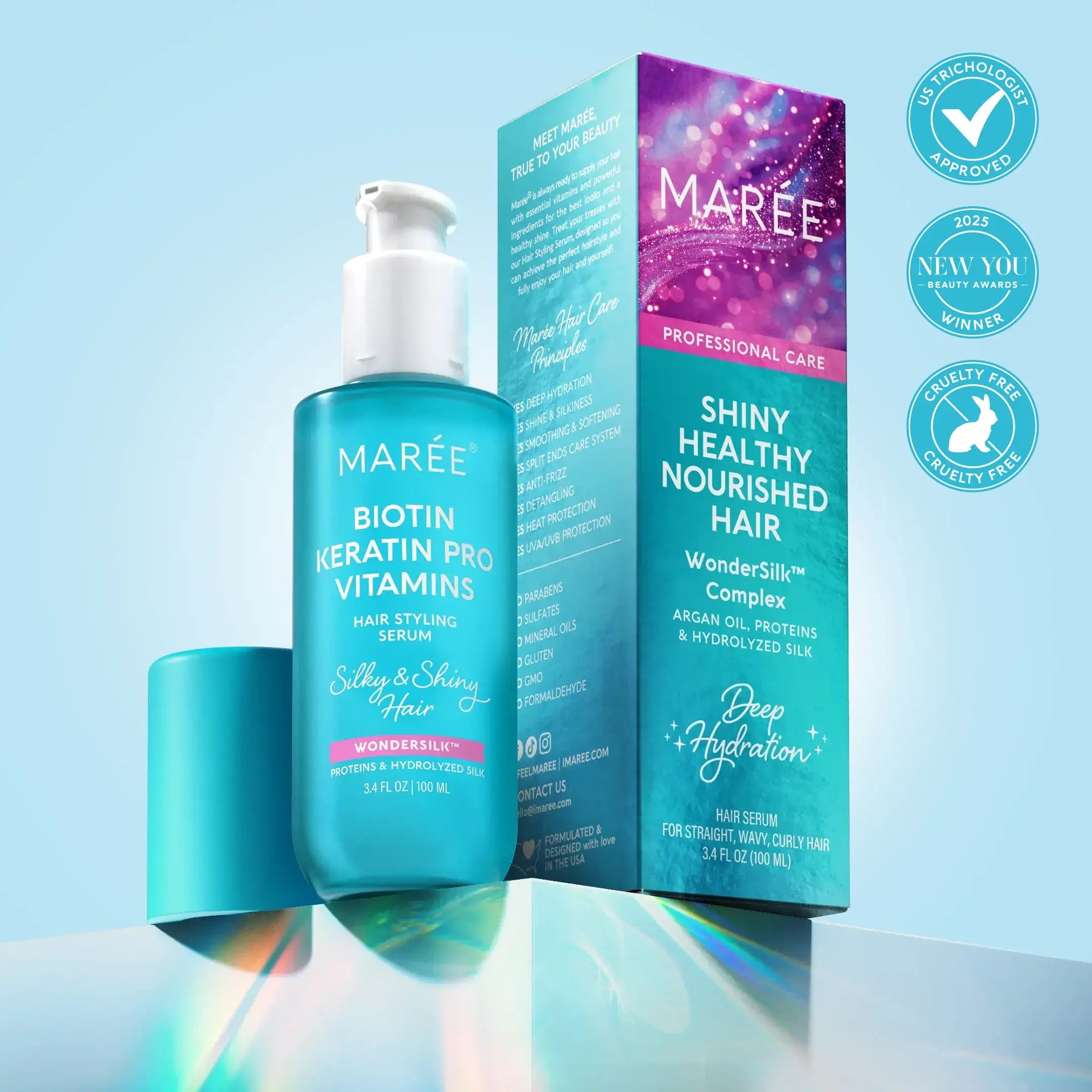 Keratin Oil Serum – Frizz Control & Repair for Dry & Damaged Hair