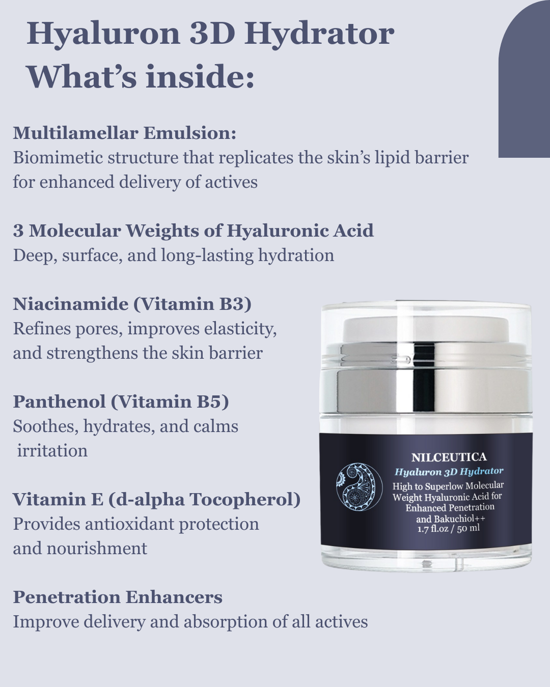 Hyaluron 3D Hydrator Multi Lamellar Face & Neck Cream-Serum